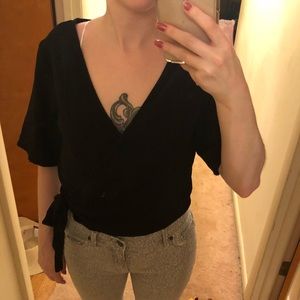 Xhilaration wrap cropped cardigan